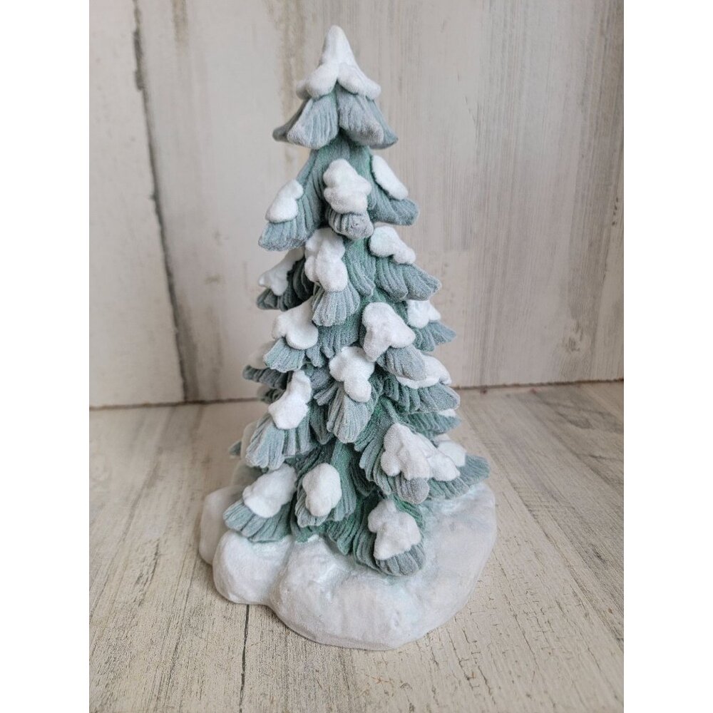 Velvet felt tree snow pine xmas tree‎ home decor figure forest